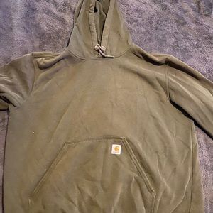 Olive Carhartt pull-over hoodie